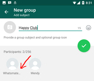 Name the WhatsApp group